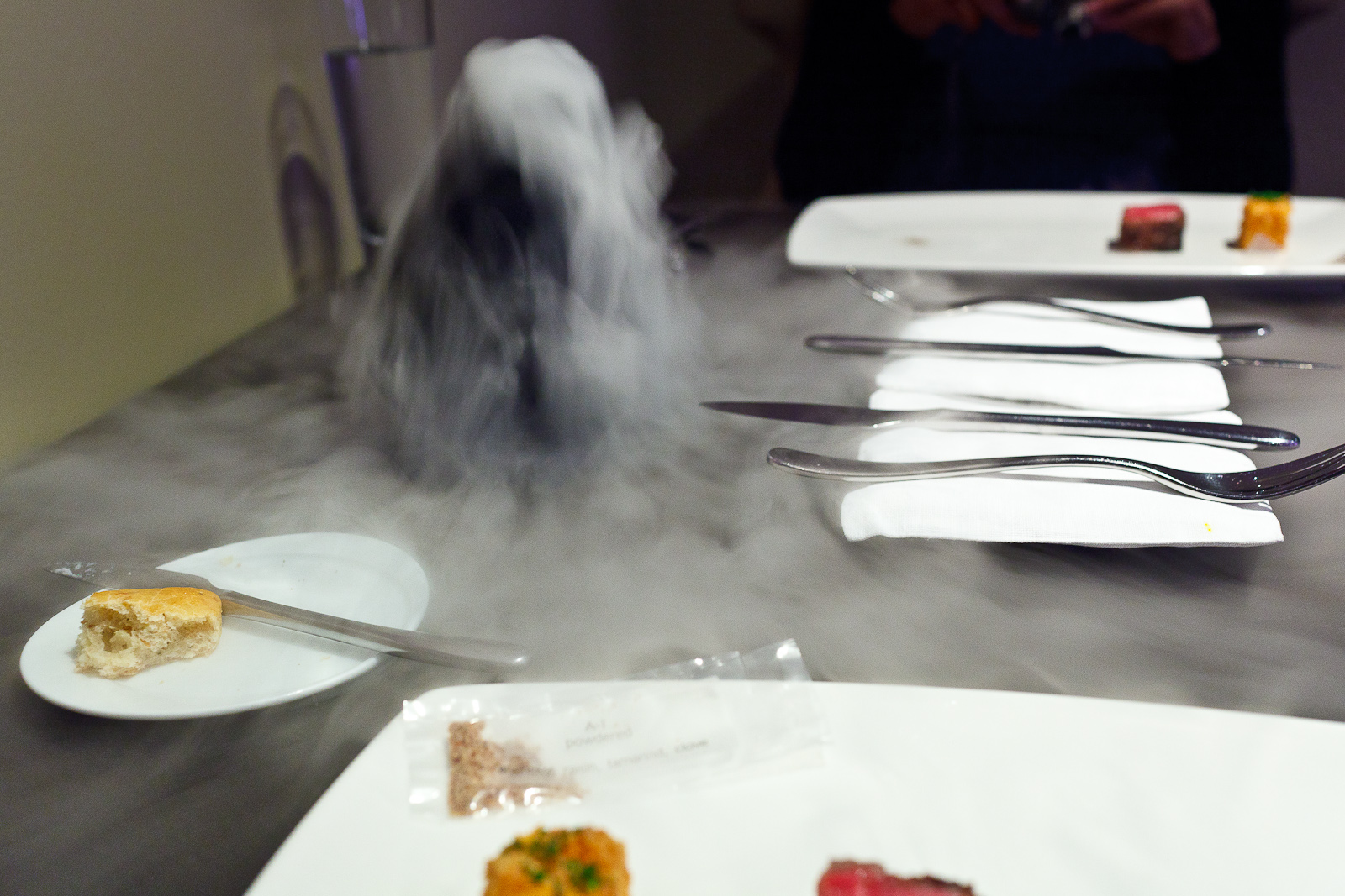 Dry ice volcano