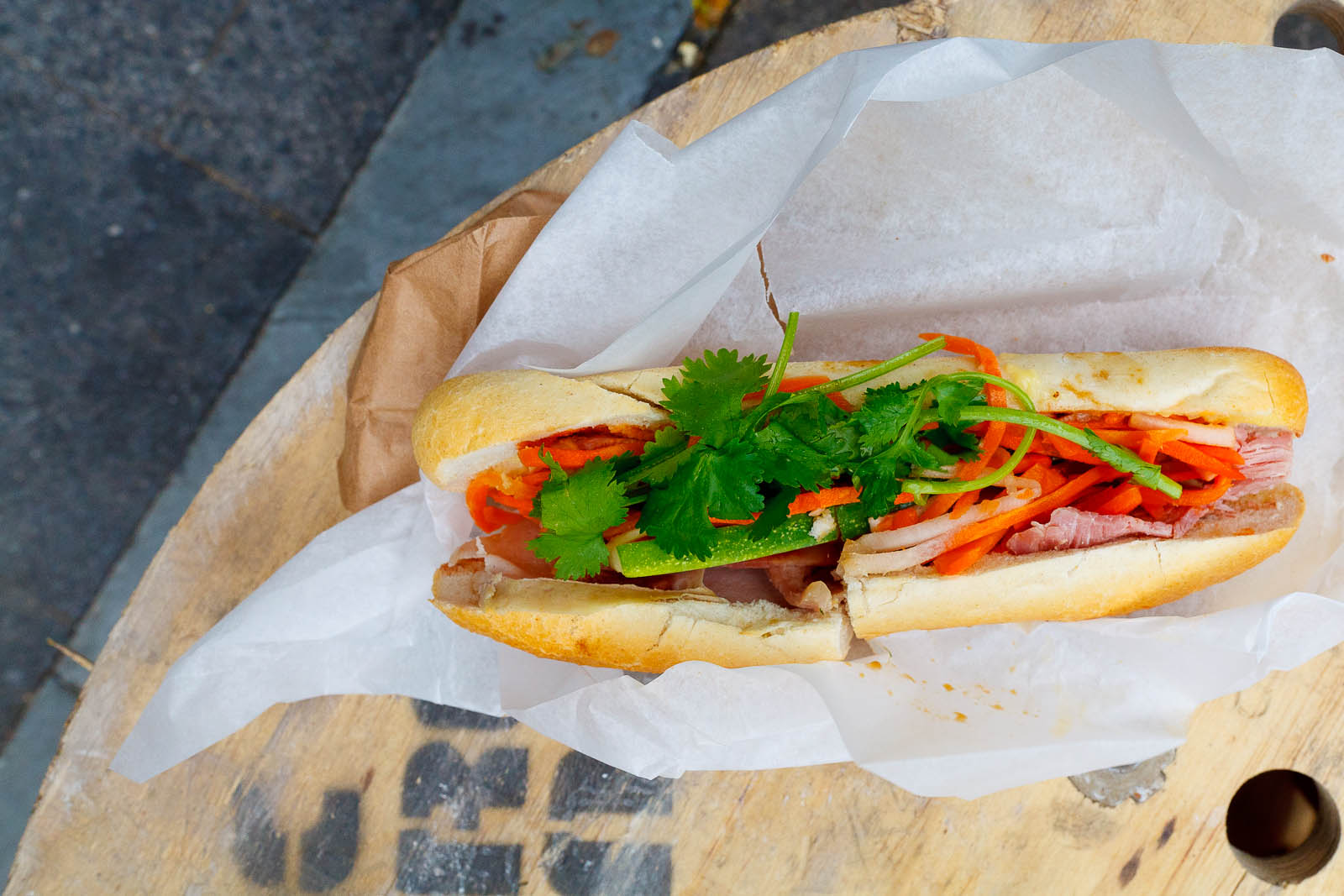 Vietnamese cold cut: pork roll, brawn, ham & pate ($5)