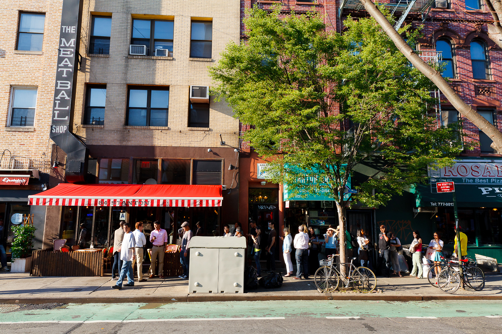 The long line for a table