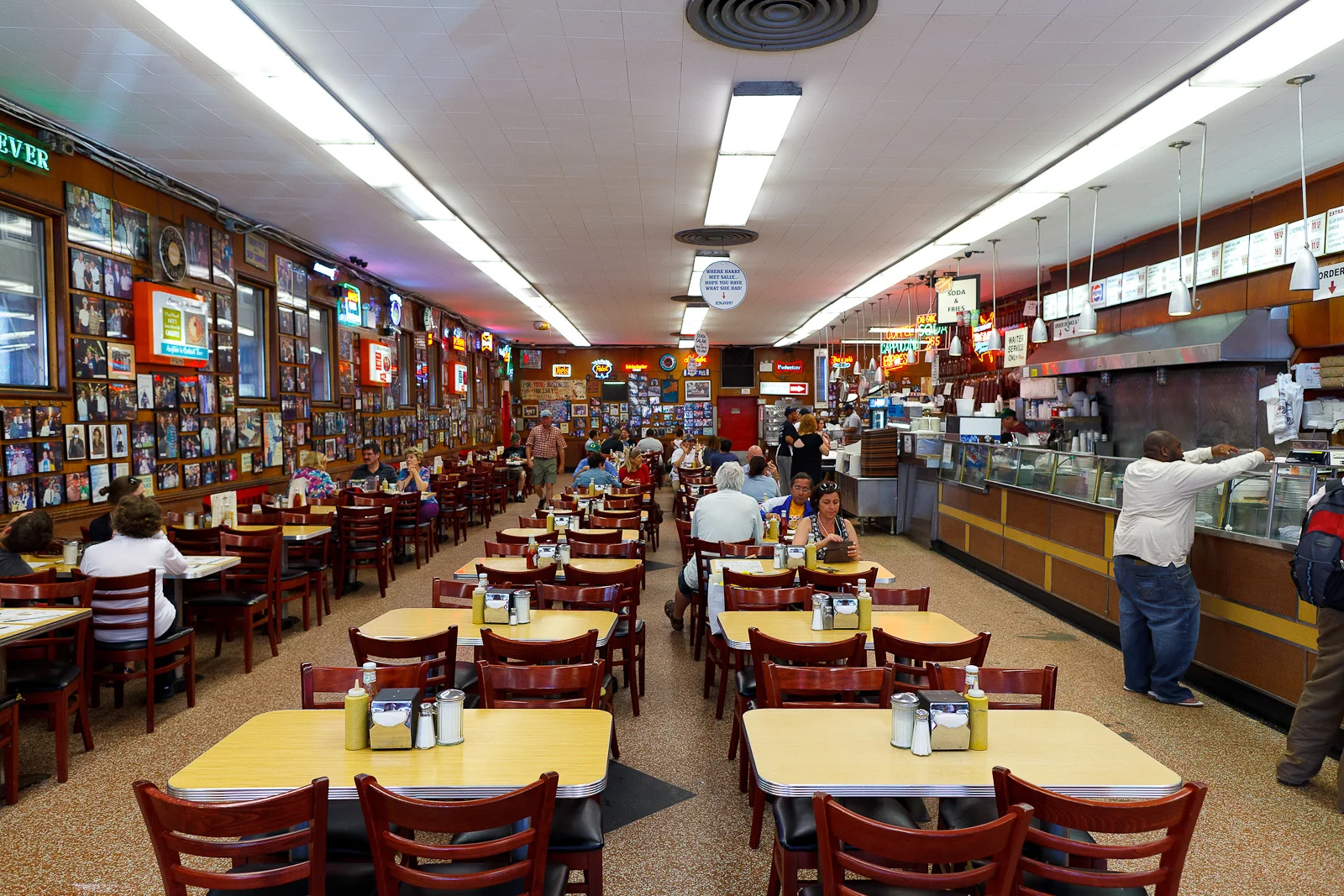 The dining room