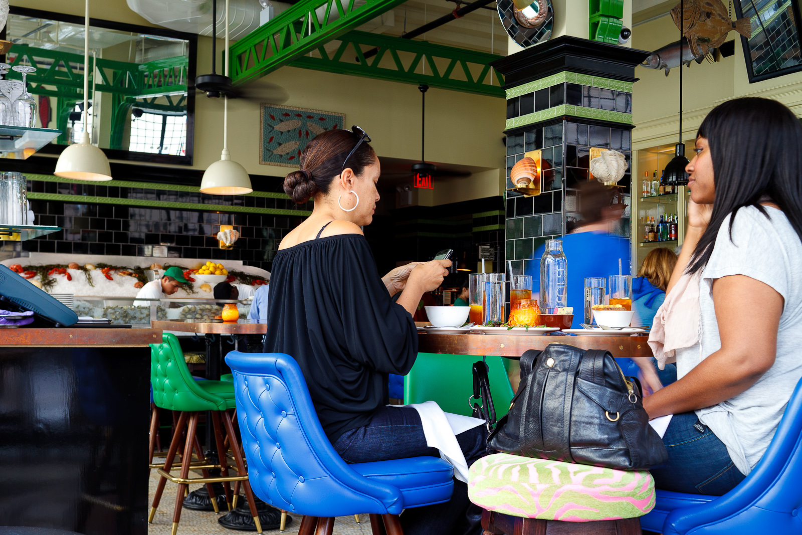 Interior of restaurant