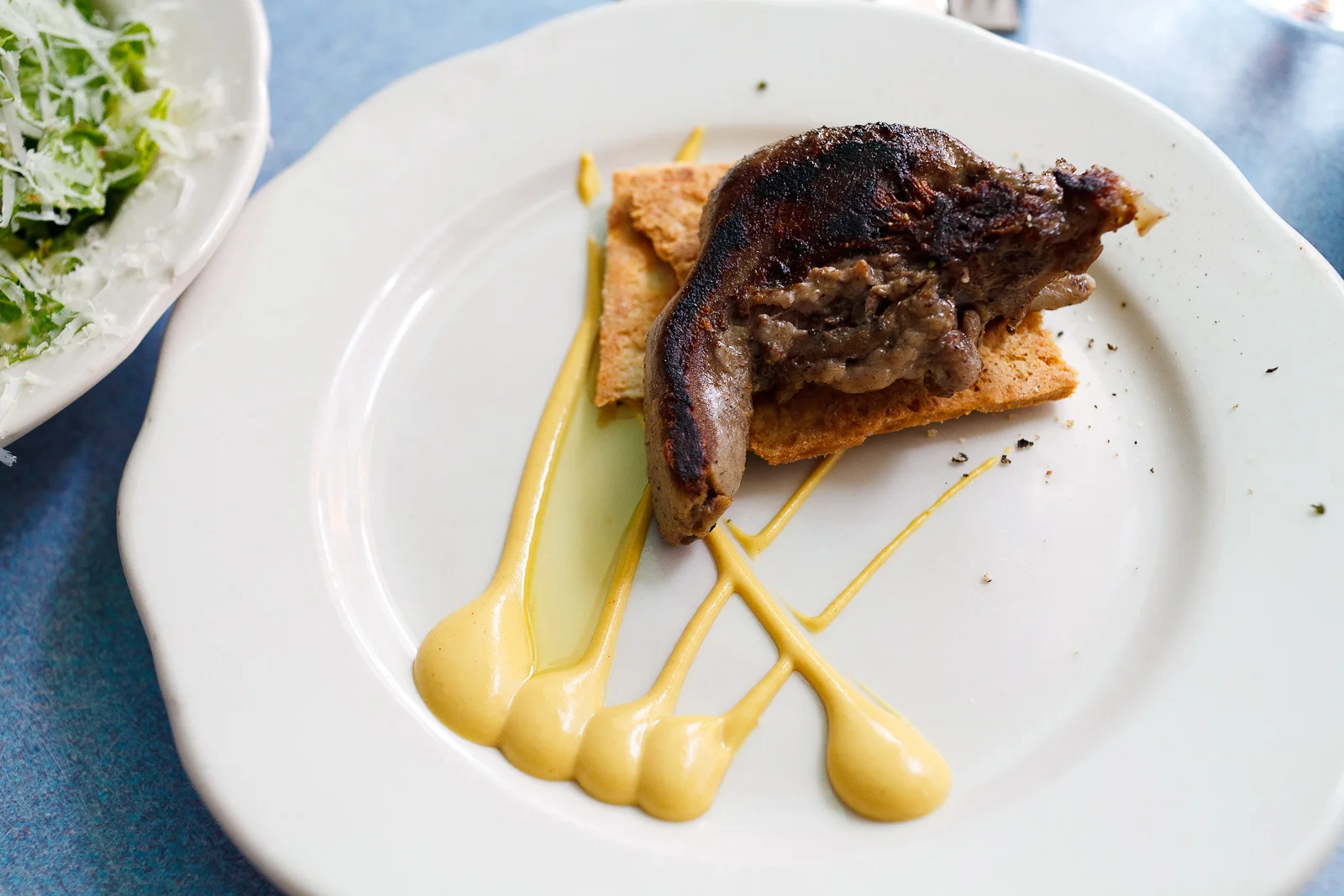 Pickled Pork Tongue, Mustard, Soda Crackers ($6)
