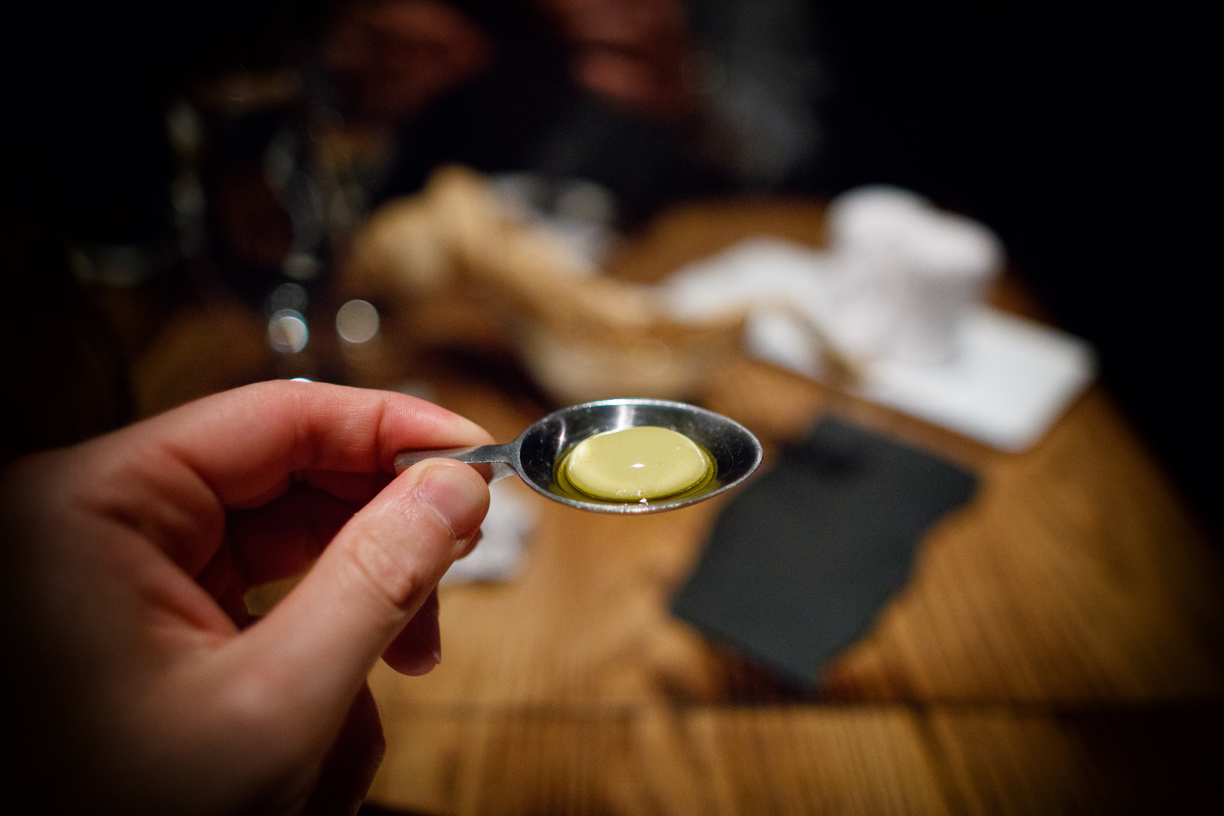 Aceitunas de Albert Adrià, up close