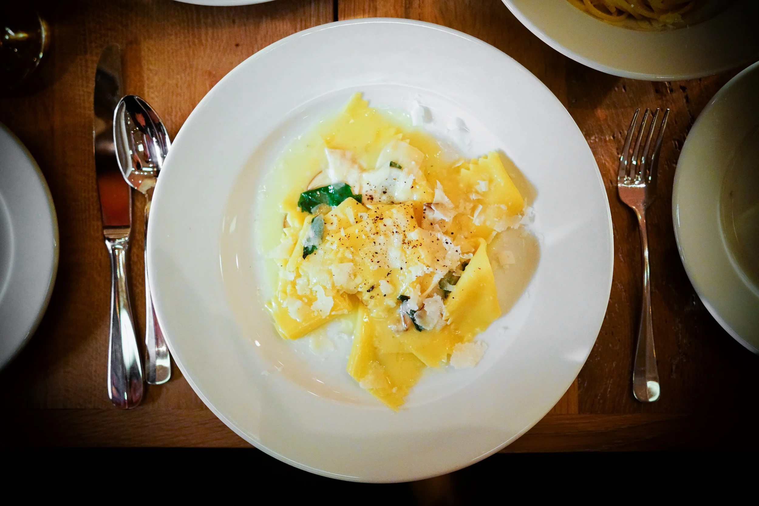 Lasagnette with trumpet royal mushrooms and mint ($22)
