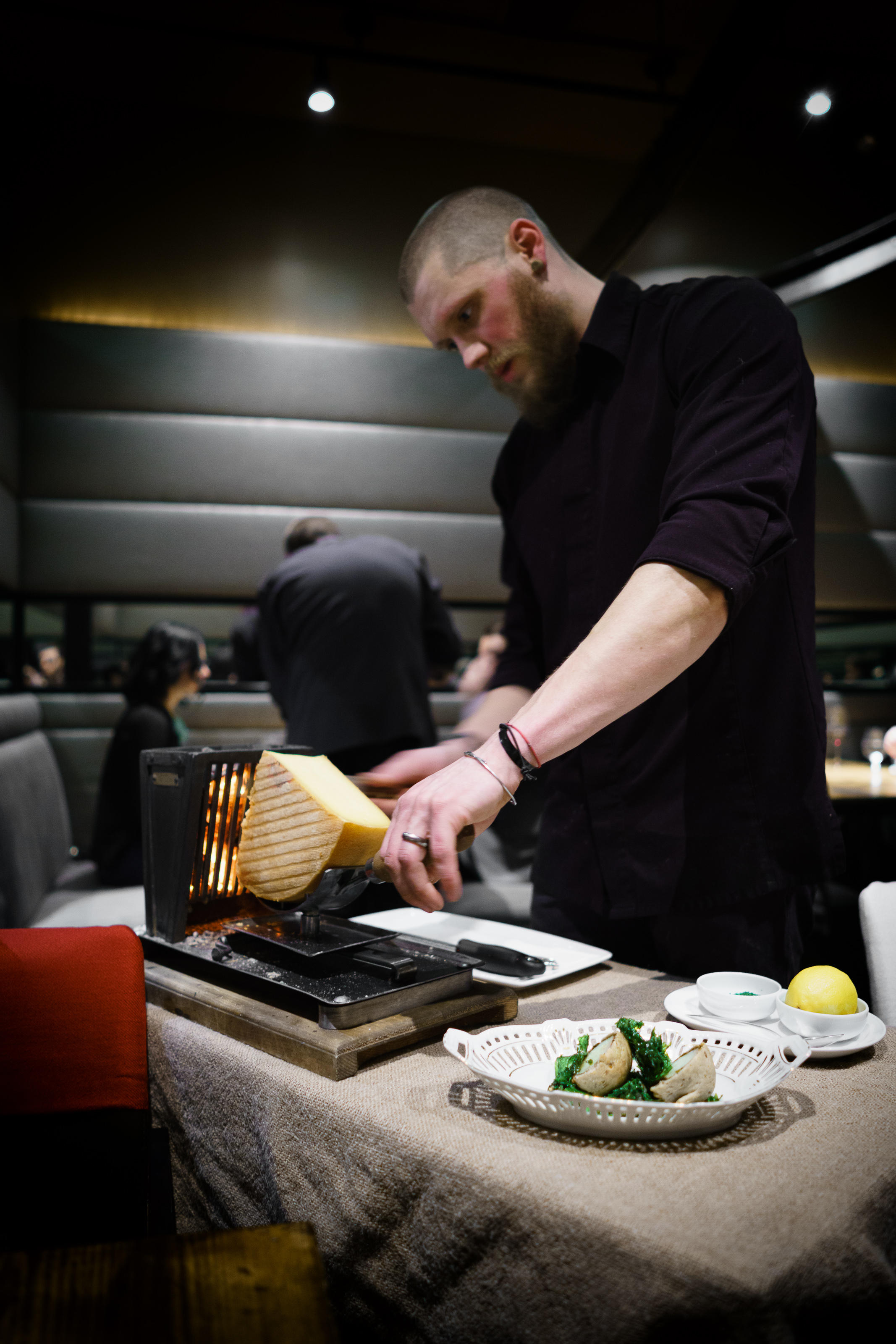 Melting raclette