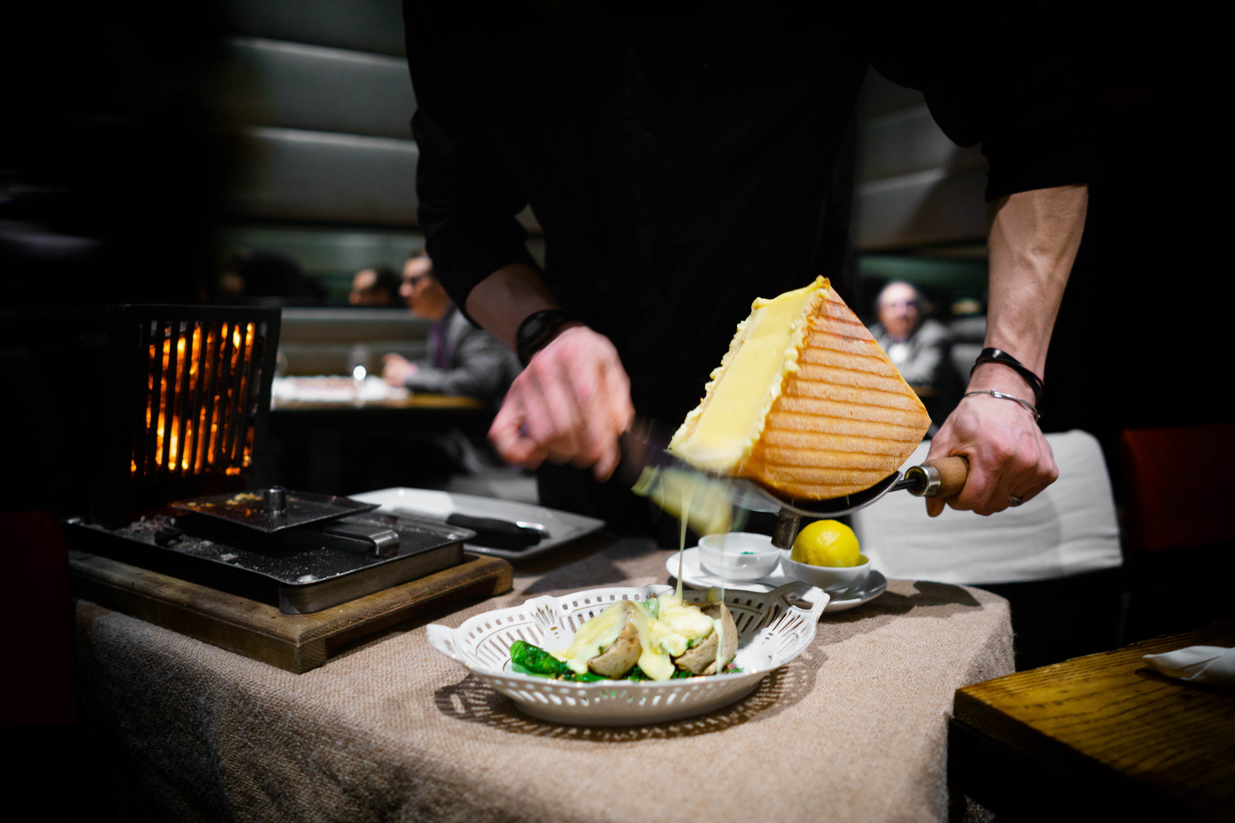 Raclette with potatoes