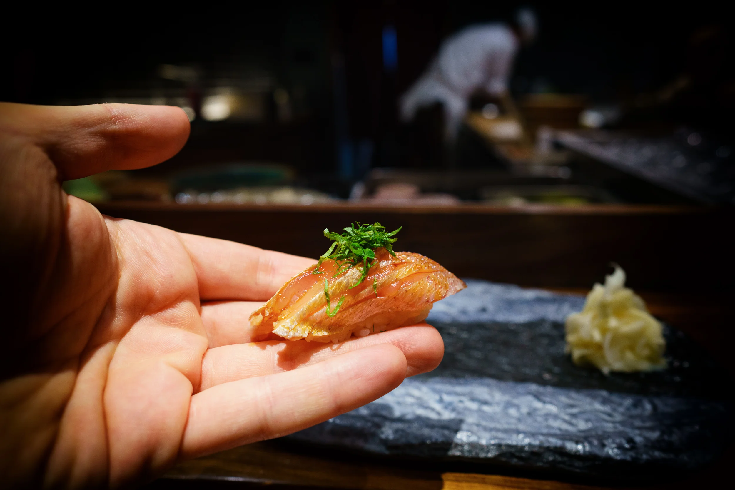Kasugo (red seabream) with pickled plum