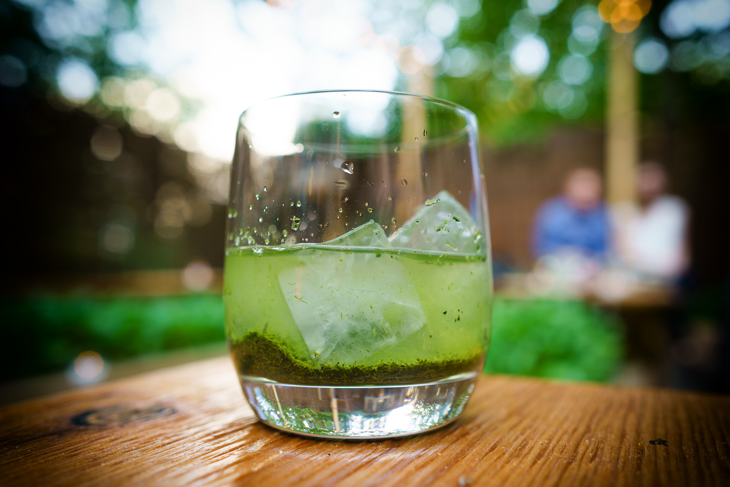 Shincha green tea ice-brewed for 20-minutes "kouridashi-style"