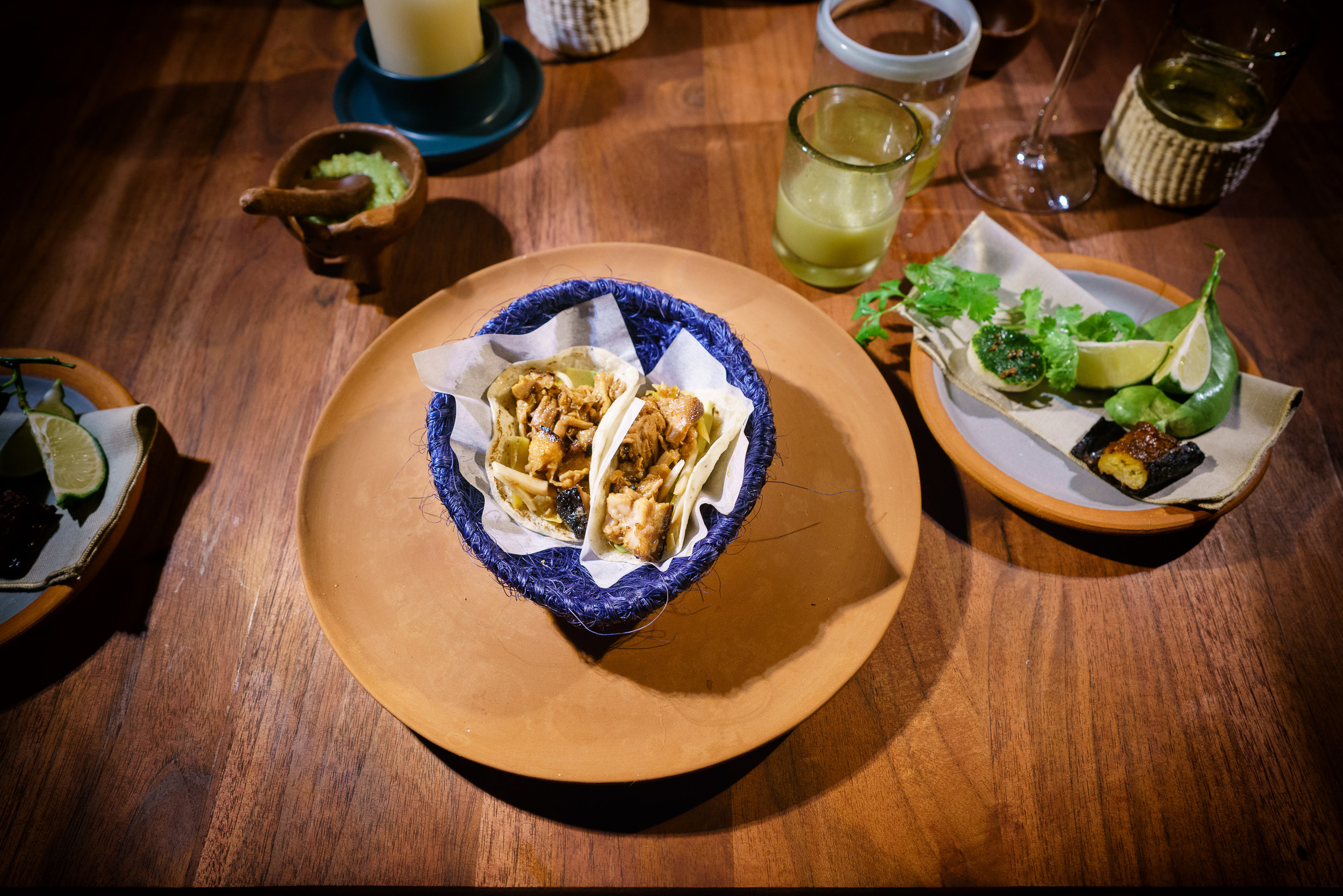 Cerdo Pelón and fresh milled corn from Yaxunah