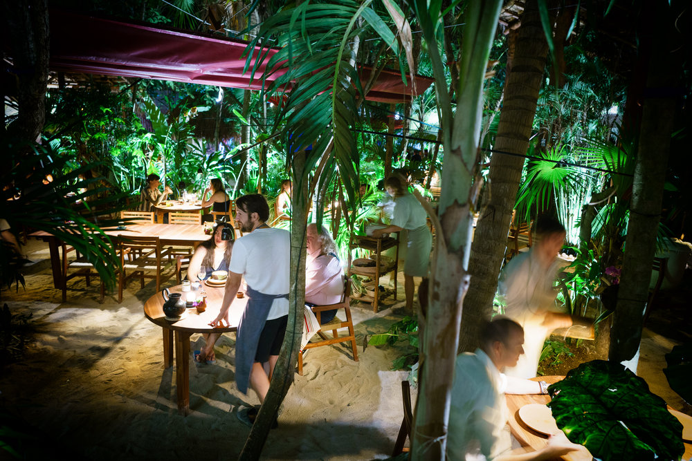 The outdoor dining room