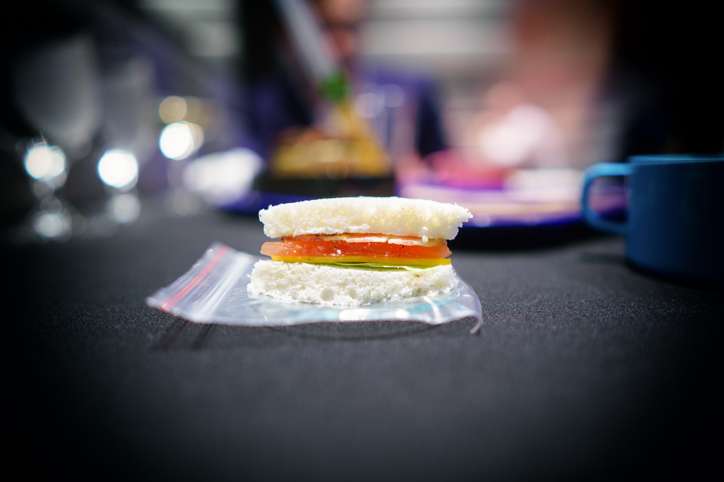 The Breakfast Club: Bento box, sandwich, soup, pixie stick