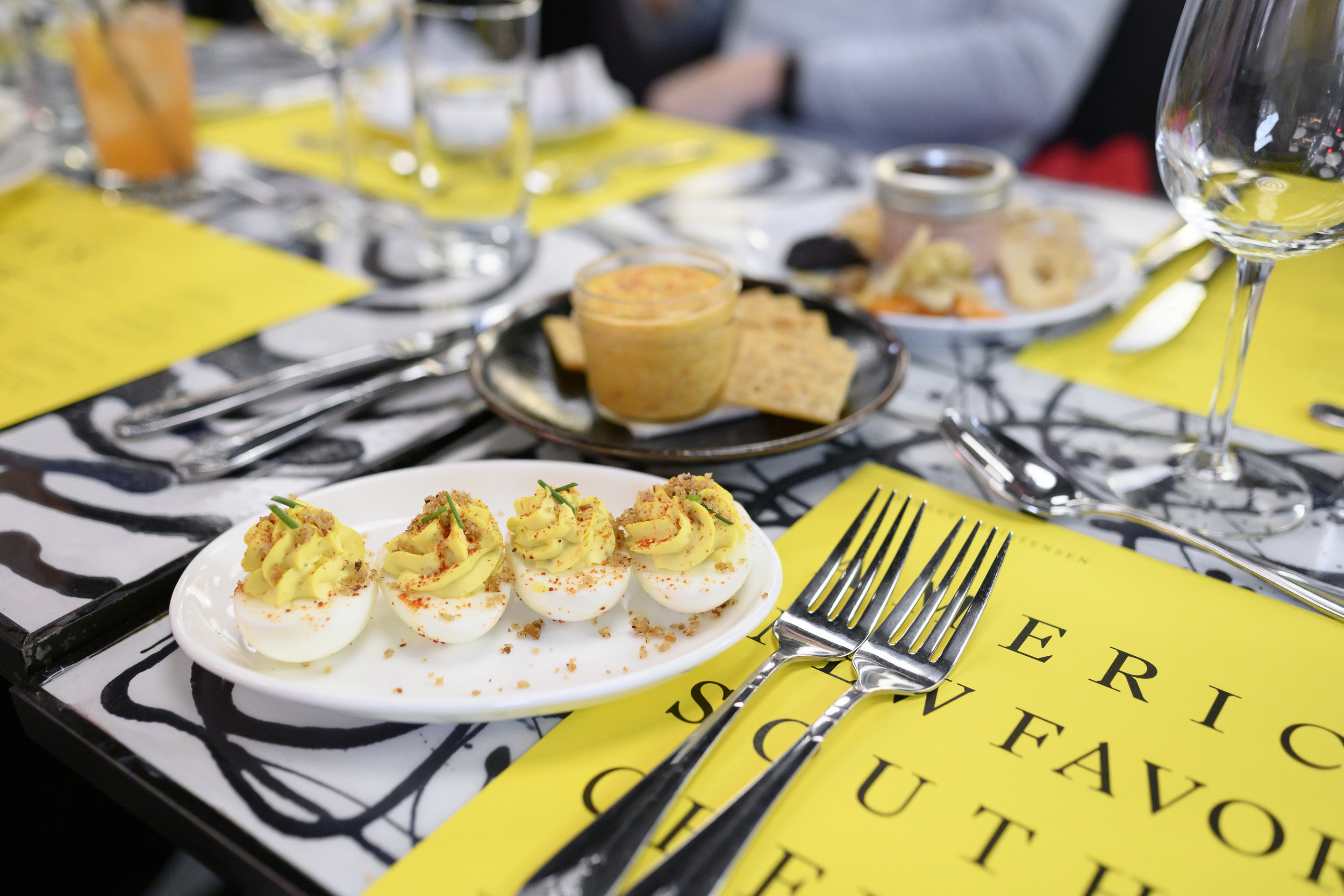 Classic Deviled Eggs with Chive, Espelette, and Breadcrumbs