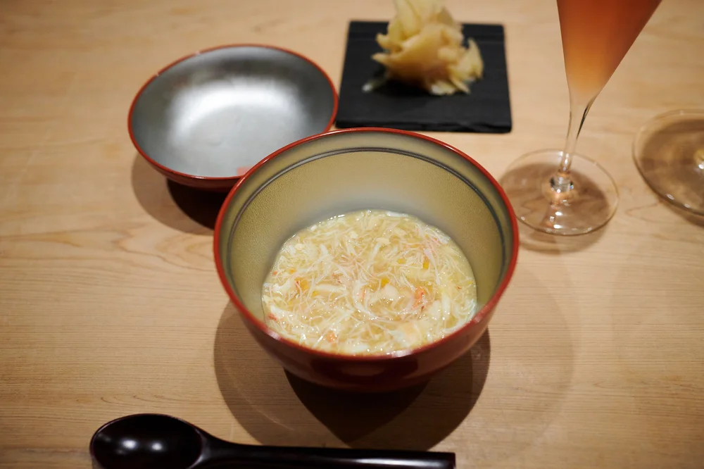 Hairy crab with its roe