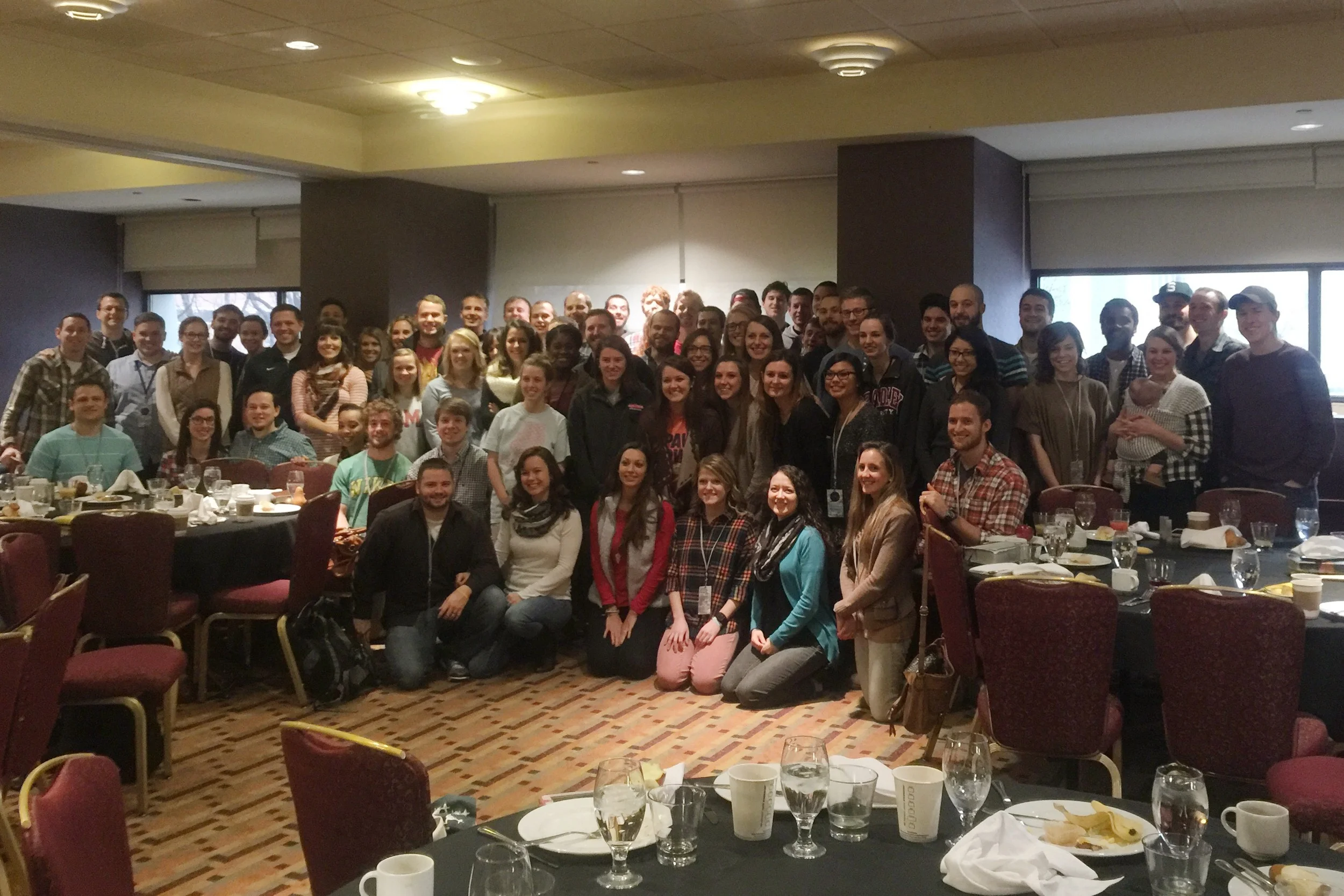 The Campus Outreach staff from Minneapolis, Central Illinois, Charleston, and Michigan