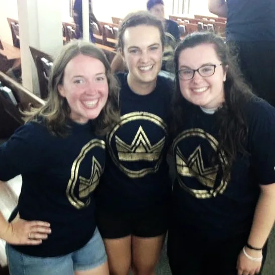 Briana (left) and two friends at STP 2015