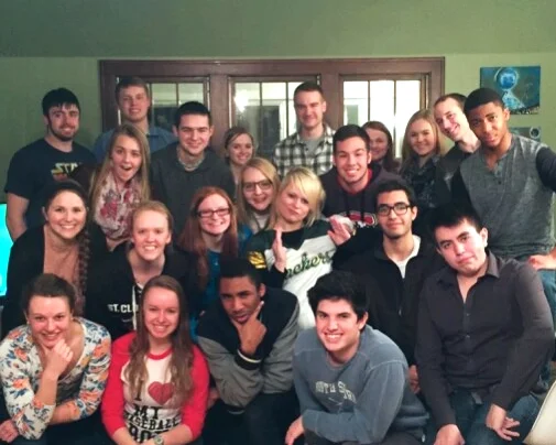 SCSU Students at our Super bowl Event this semester