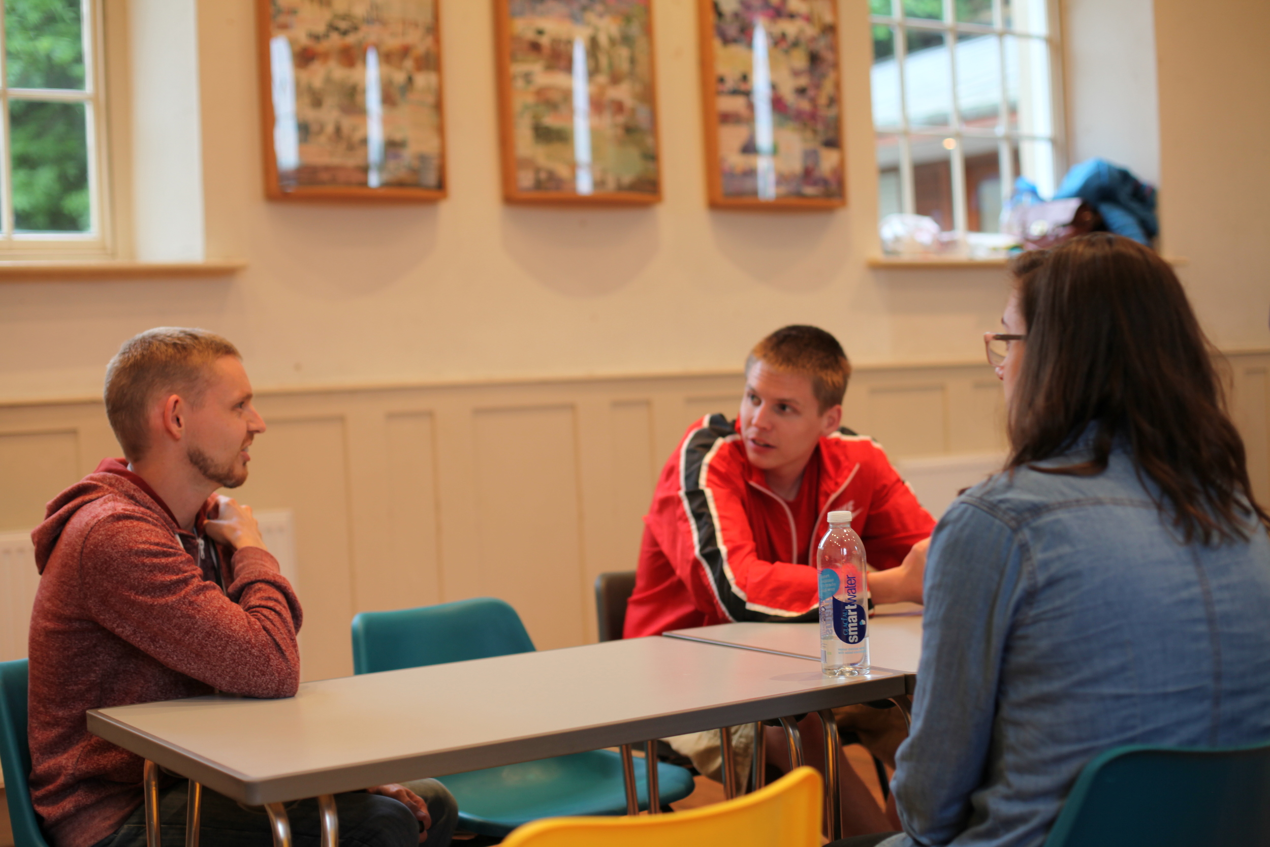 Gareth (pictured left) explains what his Green House idea is all about.