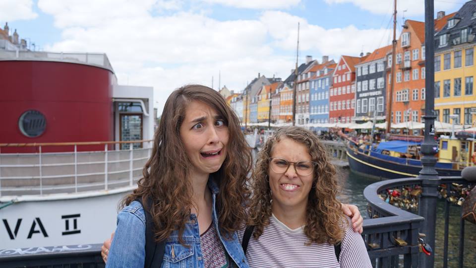 Becky (left) and Ida (right) at New Harbor.