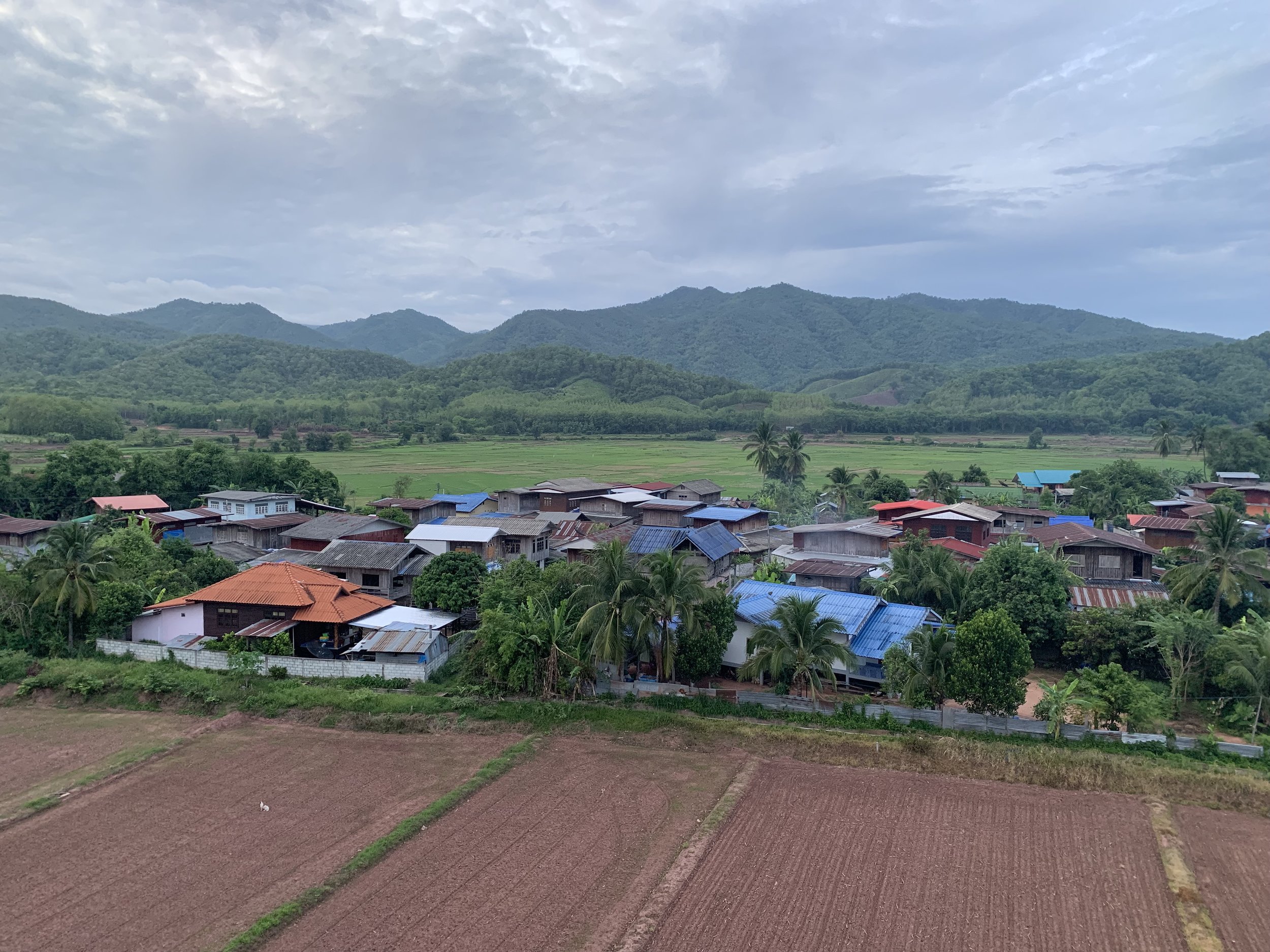 View from village center tower