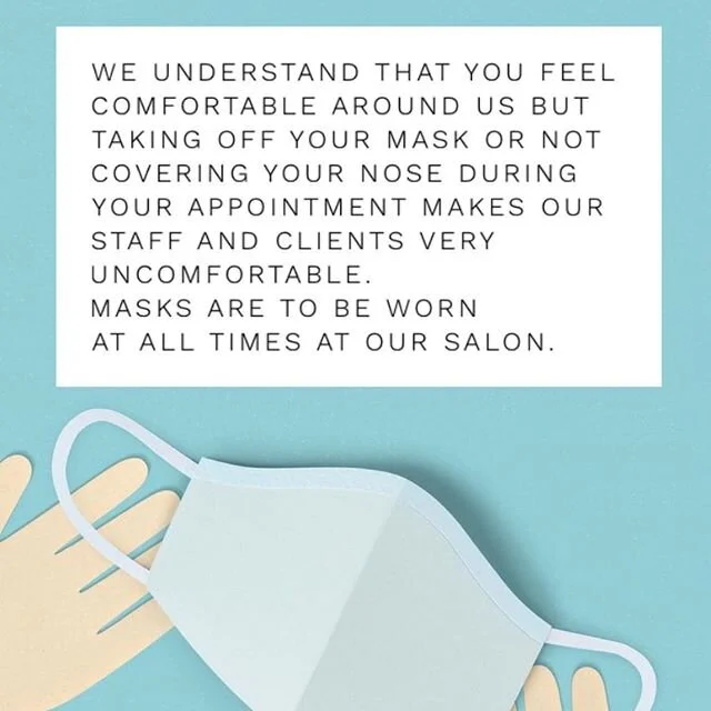 Please don&rsquo;t put us in the awkward position of asking you to cover your nose and mouth with you mask. #wearyourmask😷 #bekind #berespectful #beresponsible
