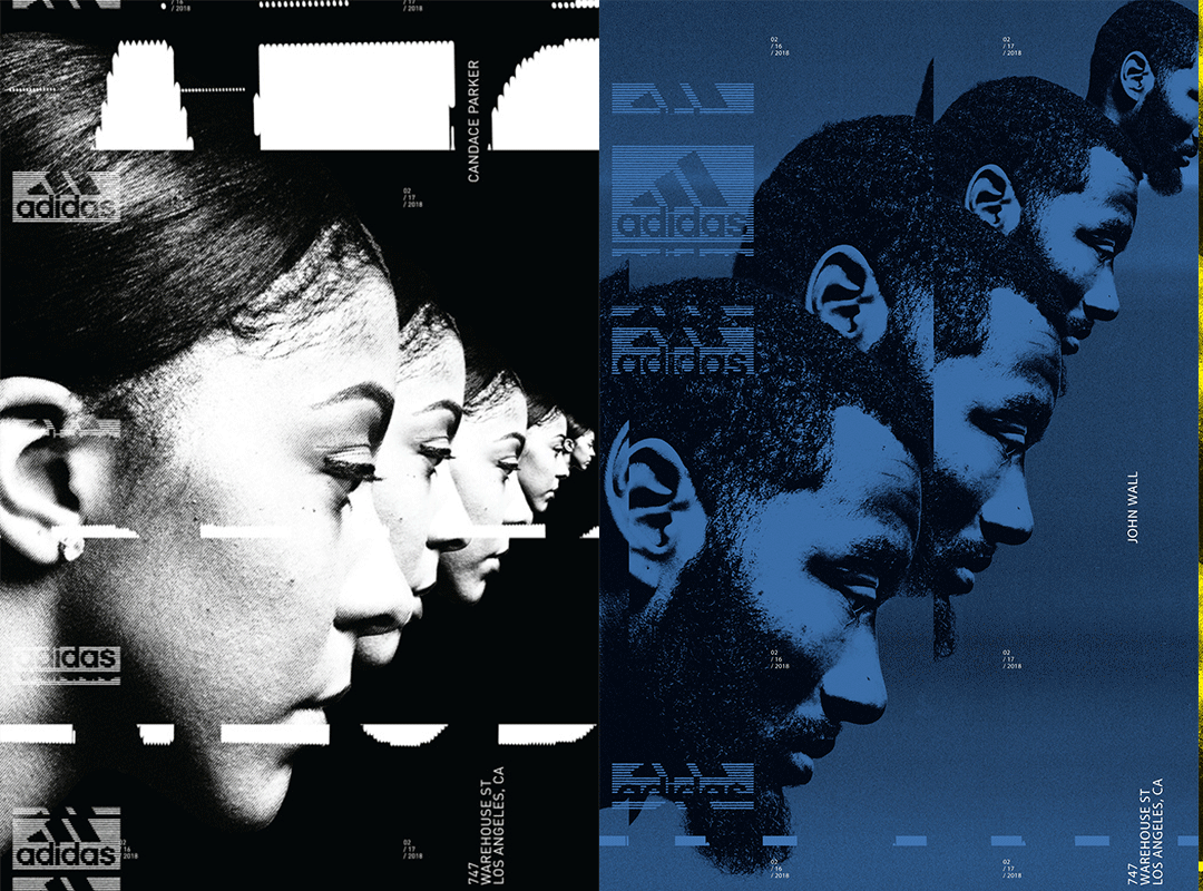 Adidas 747 All Star athlete poster series