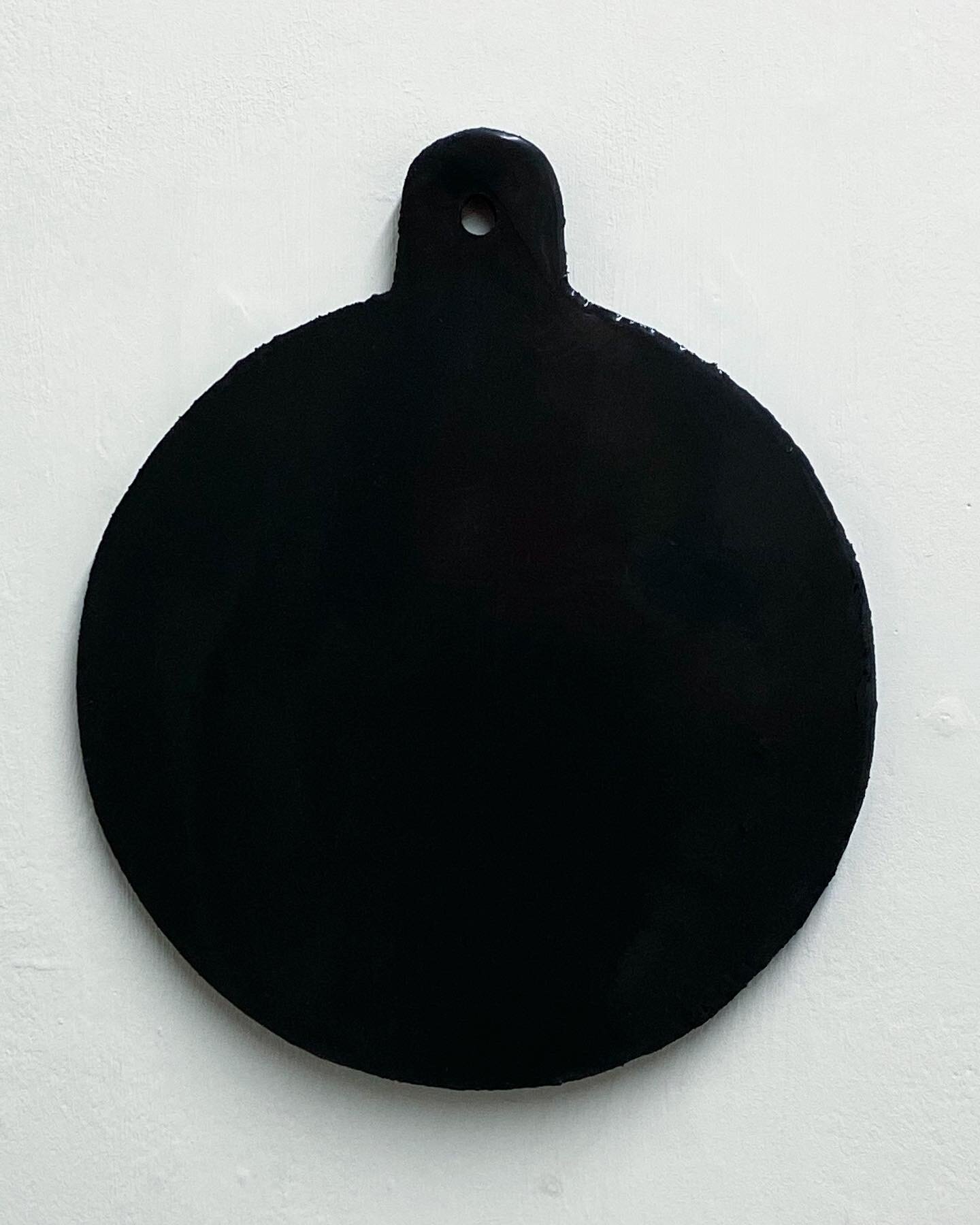  Mute Mirror 2020 Facsimile of Dr John Dee’s Scrying Mirror circa 14C - 16C  Dyed silicone cast 