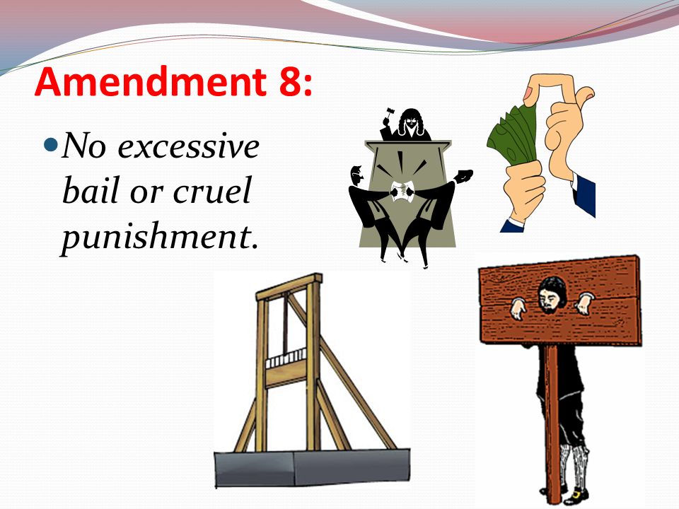 visual representation of the 8th amendment