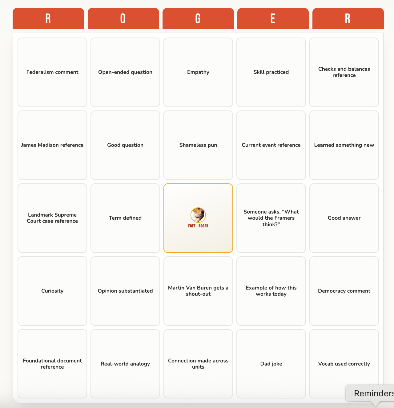 GoPo Bingo