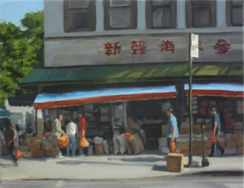 Chinatown Market , oil on canvas, 12"x16", 2016