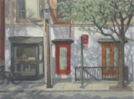 Red Door, oil on canvas, 12"x16", $990