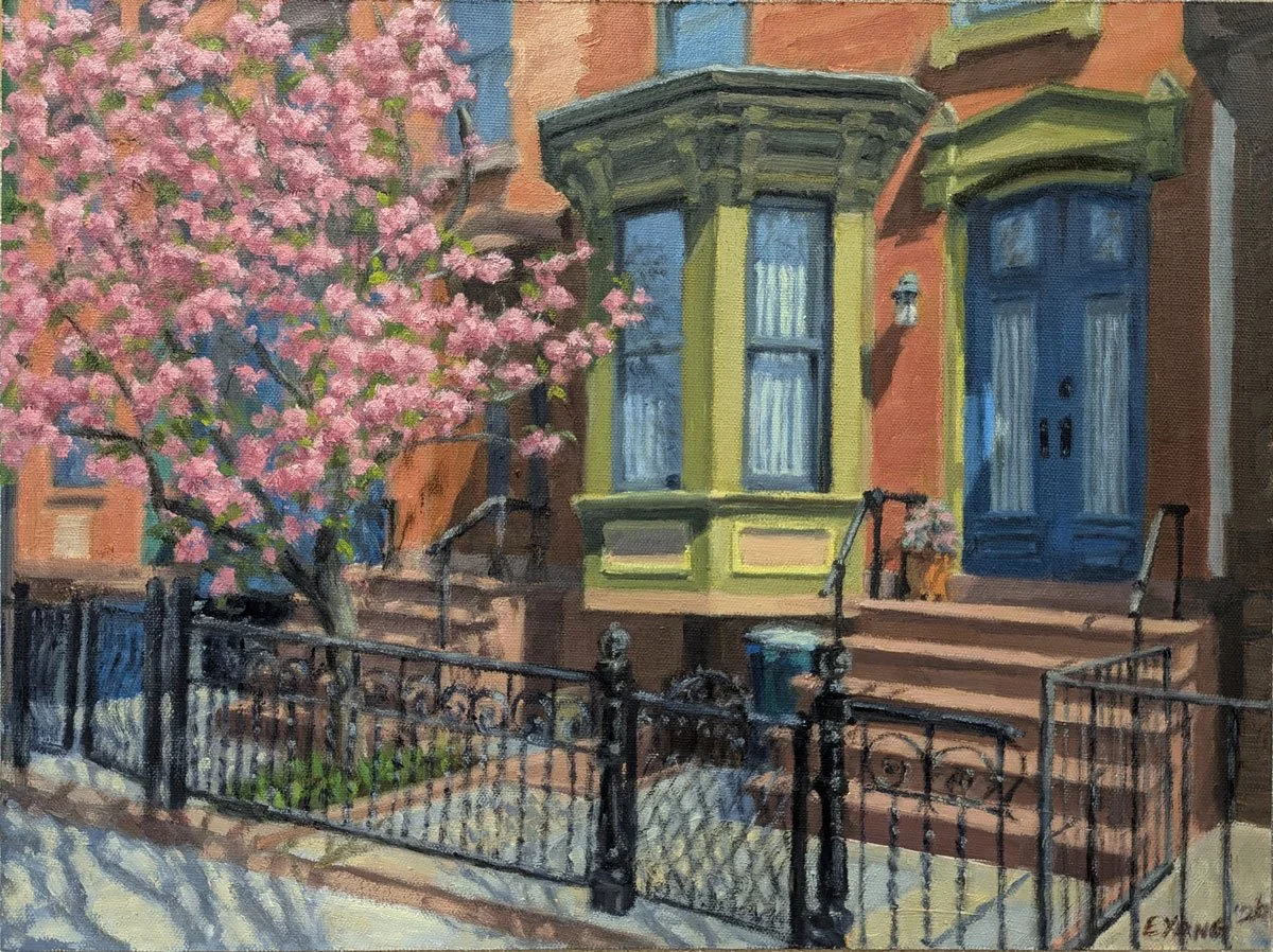 Park Slope House with Cherry Tree (commissioned)