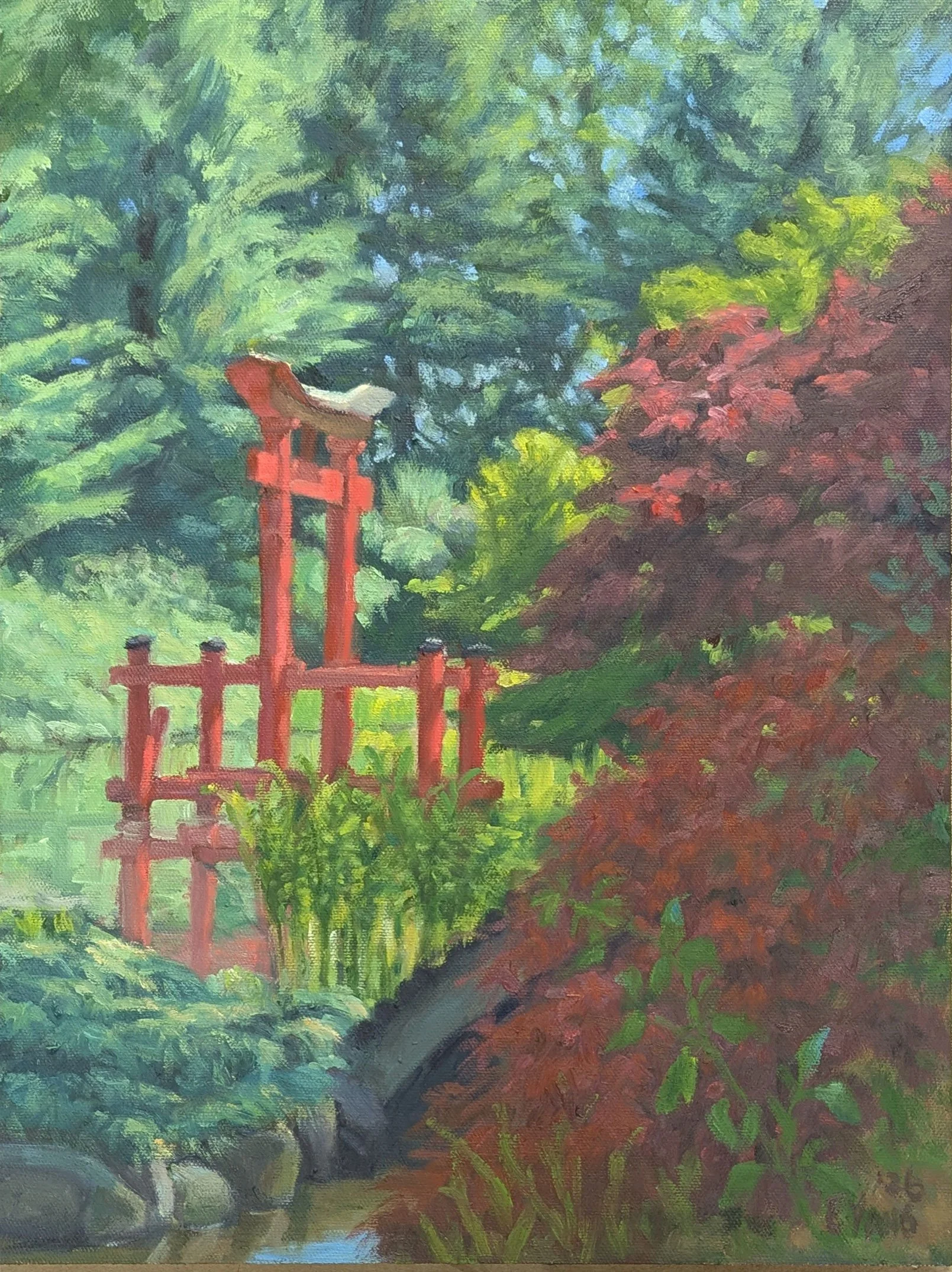 Japanese Torii at Brooklyn Botanic Garden