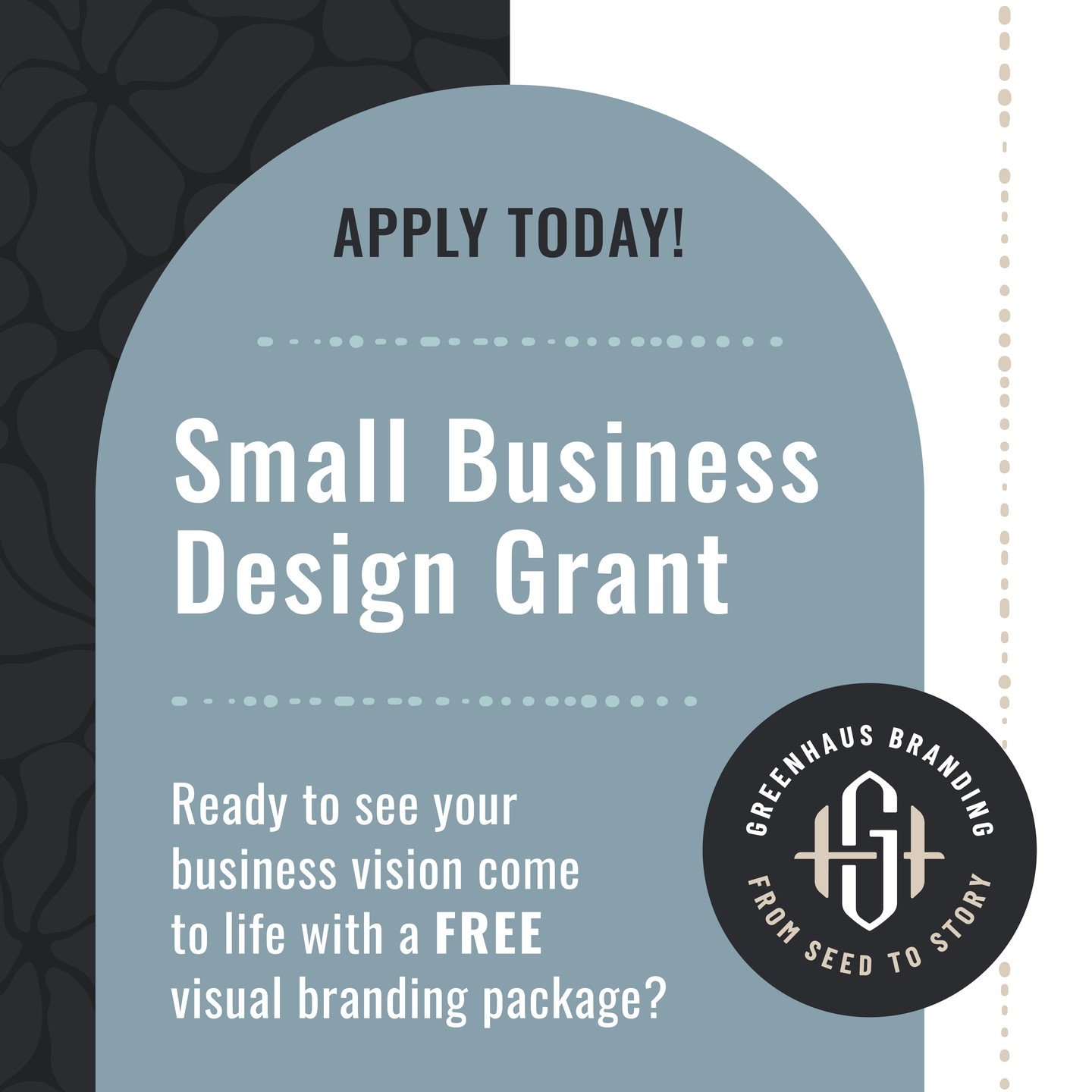 Calling all aspiring entrepreneurs in Union &amp; Mecklenburg County! Are you ready to bring your business idea to life? Greenhaus Branding is excited to introduce the Small Business Design Grant, offering a comprehensive branding starter package for