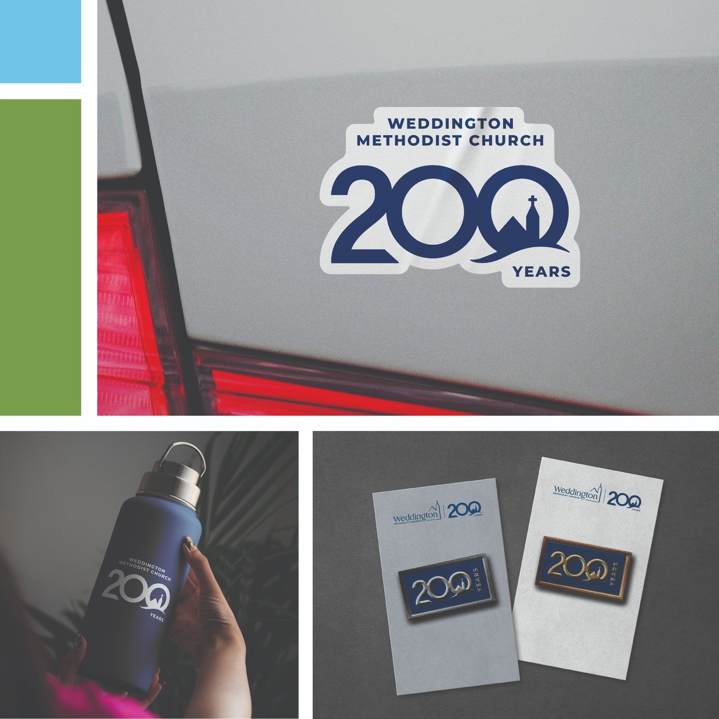 Sticker, enamel pin, or thermos... I could bet that we all collect at least one of these. I'm guilty of collecting TWO of the three. Can you guess which?

#churchbranding #logodesign #anniversarylogo #smallbusinessbranding #logodesigner #smallbusines