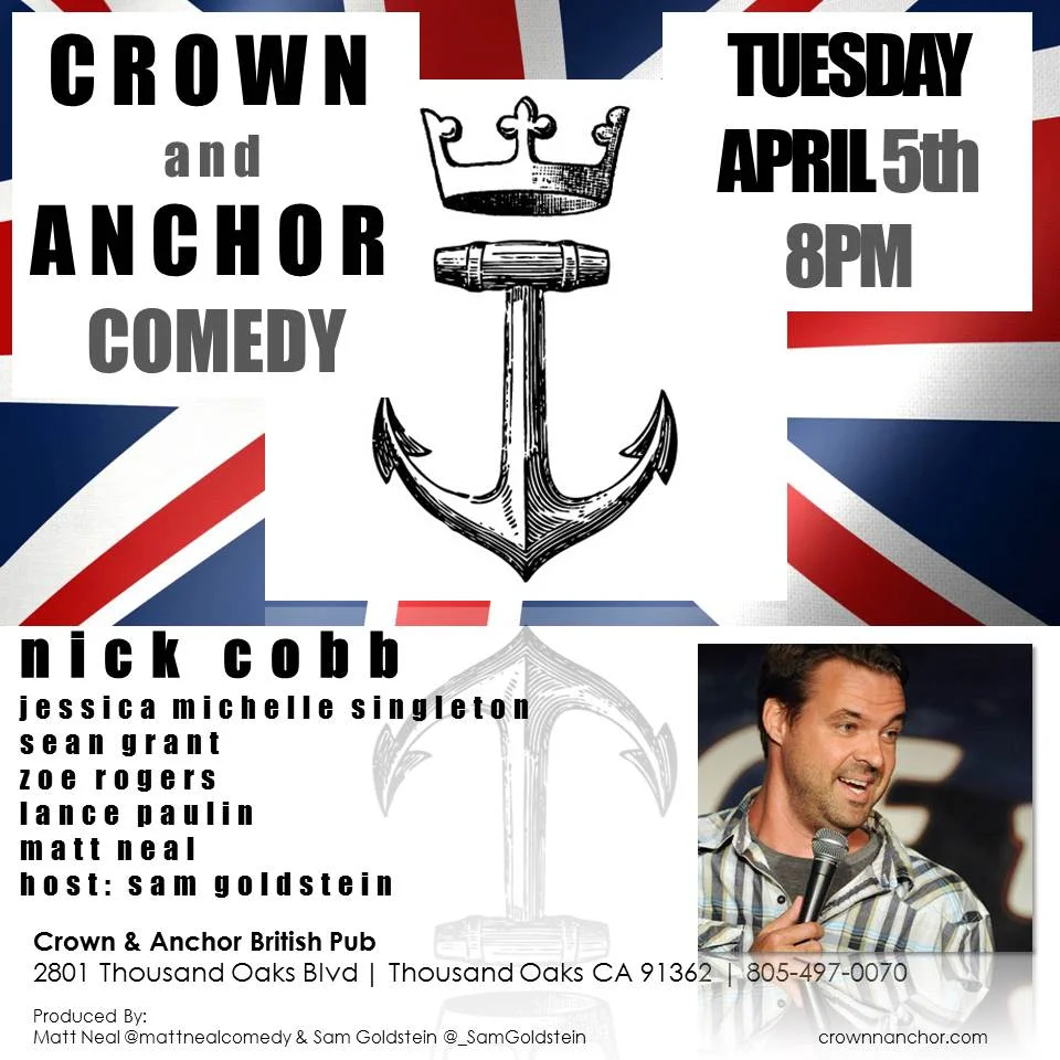 #CrownAndAnchorComedy