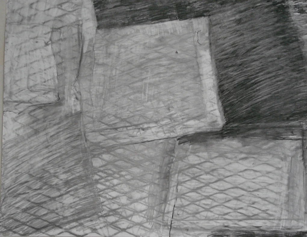  Untitled/ 2008/ Charcoal on paper/ 18" x 24" 