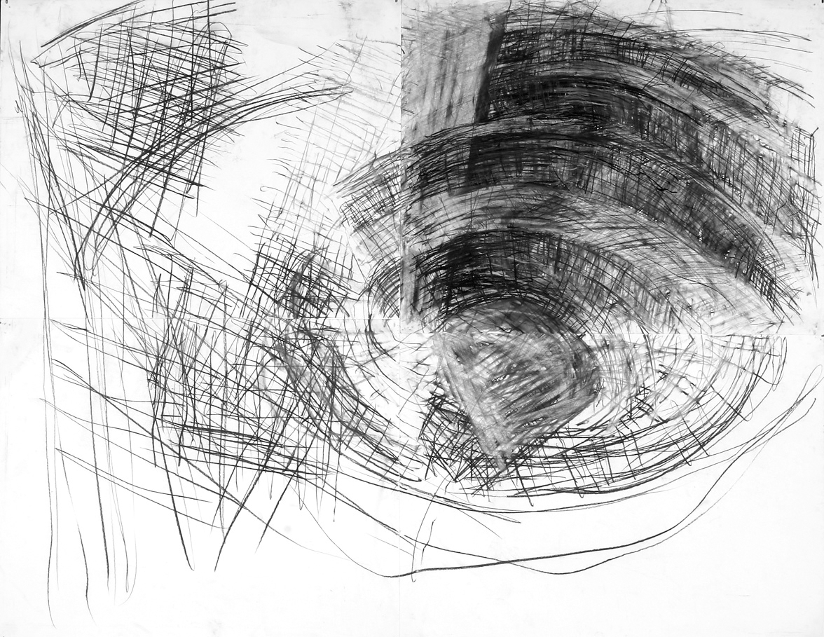  Untitled 1996  Charcoal on paper  48" x 32" 