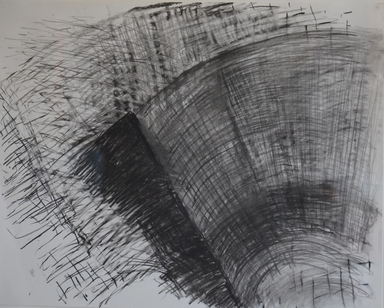  Untitled; Charcoal on paper/ 2008  18” x 24” 