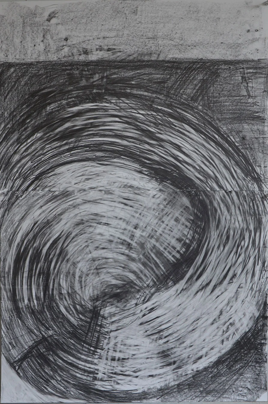  Untitled; Graphite on paper/2017  30” x 18” 