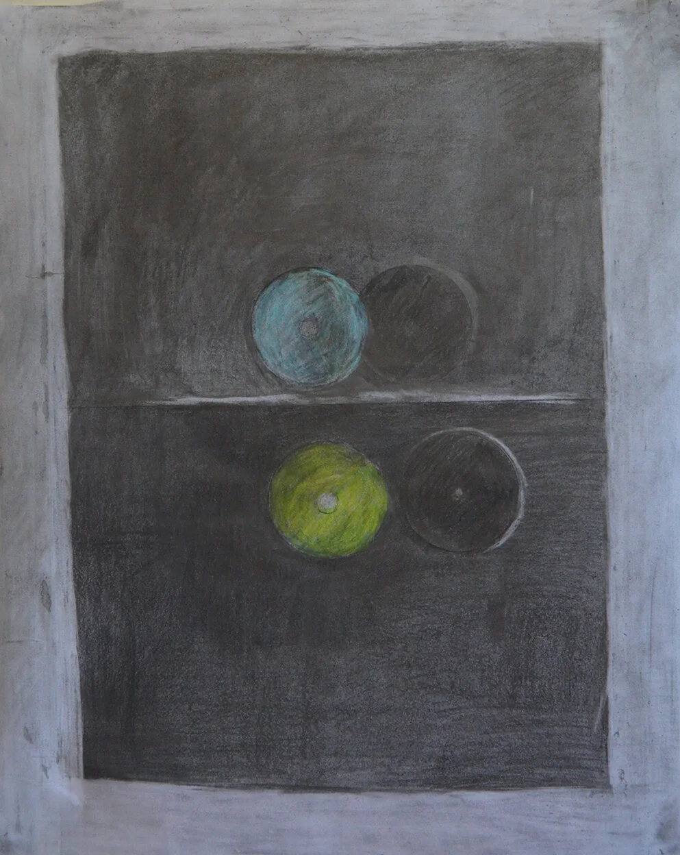  Untitled / Graphite, colored pencil on paper/ 2020 18” x 24” 
