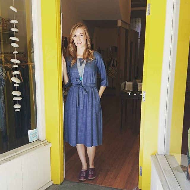 Curator's latest chambray dress is just perfect for a picnic this weekend!