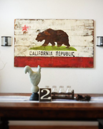 California Republic Bear Sign in various sizes, prices range from $30-140.