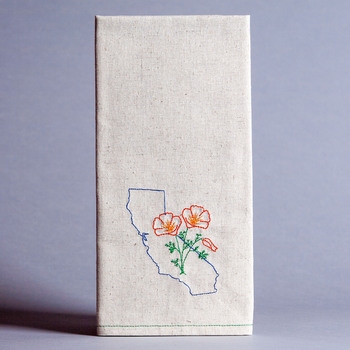 California State Poppy Tea Towel from Eko Kreations , available in-store for $24. 