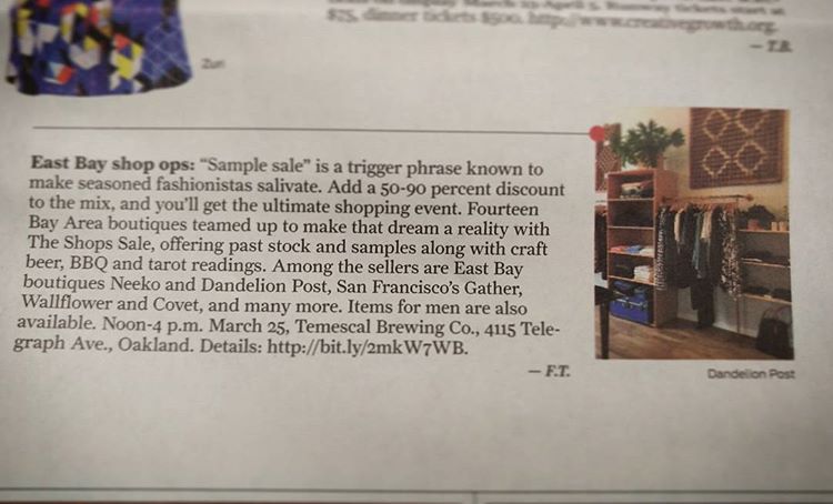 Our feature in the San Francisco Chronicle!