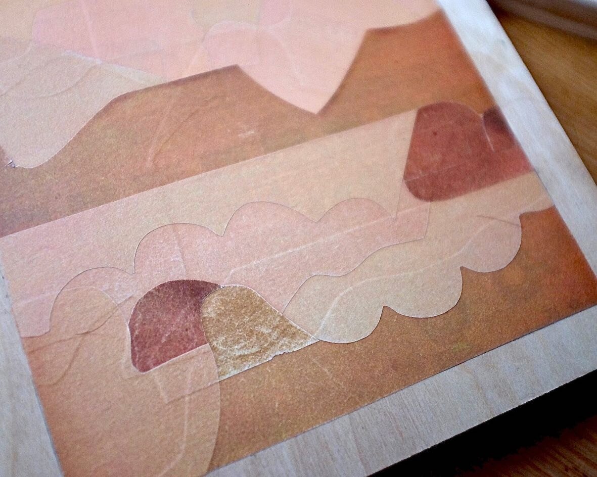 Some fun shapes in some unfinished neutrals of ⁠
Light Pinkish Cinnamon / Ivory Buff / Tobacco ⁠
⁠
These shades give me all the zen. Can't wait until they're finished and framed 🏁 ⁠
⁠
⁠
#contemporaryart #papercollage  #abstractart #fineart #collagea