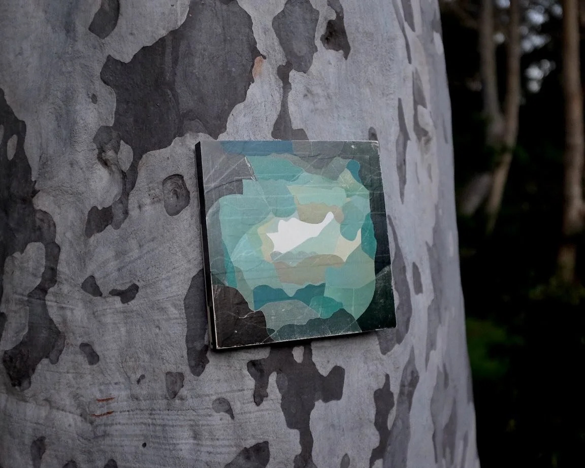 Jade Green (2025)
20 x 20 unframed
Paper collage on wood board
DM to enquire
Collection - Time in Lieu
