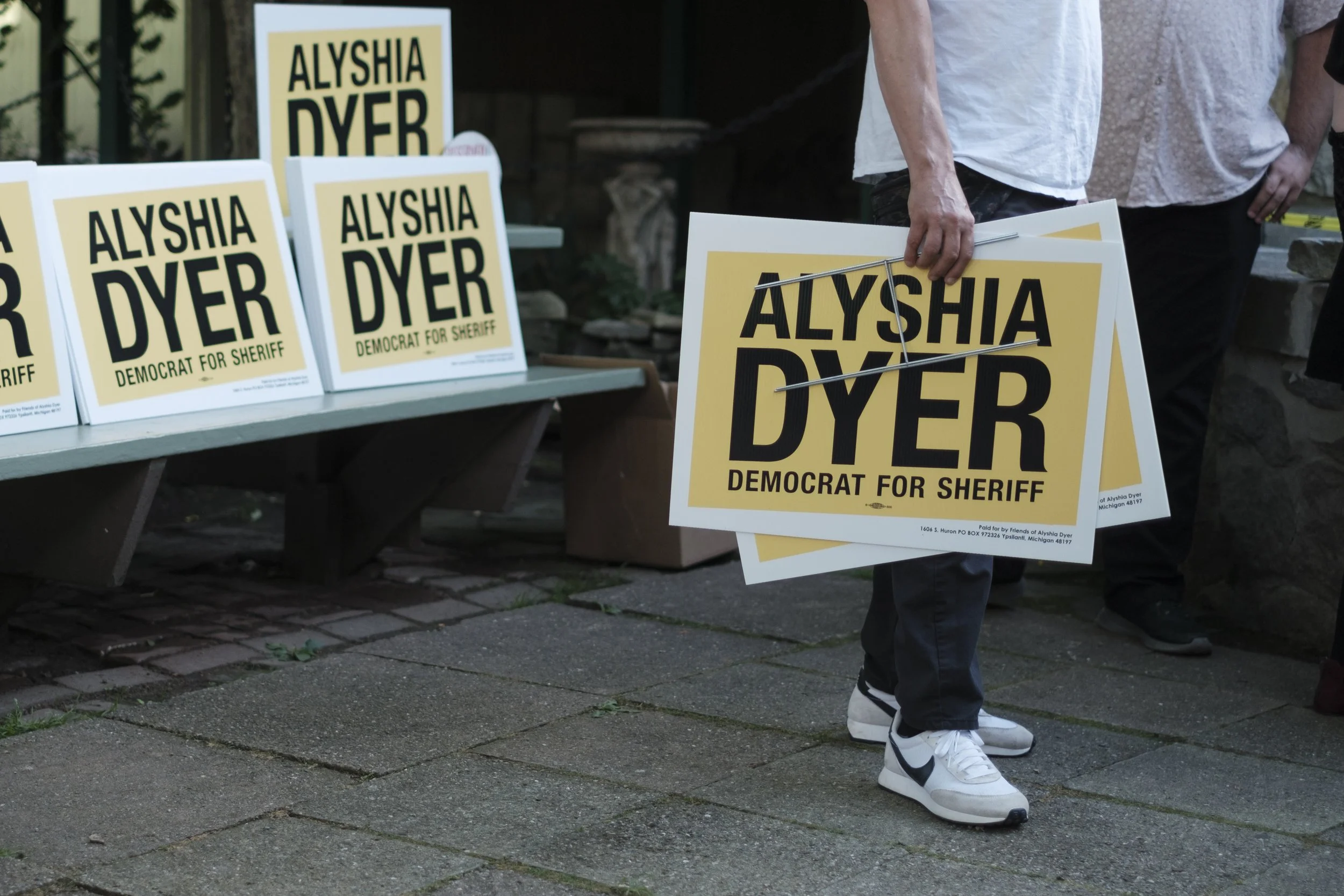  Candid, Editorial, Political, and portrait photography for Alyshia Dyer for Washtenaw County Sheriff in Ypsilanti, Michigan 