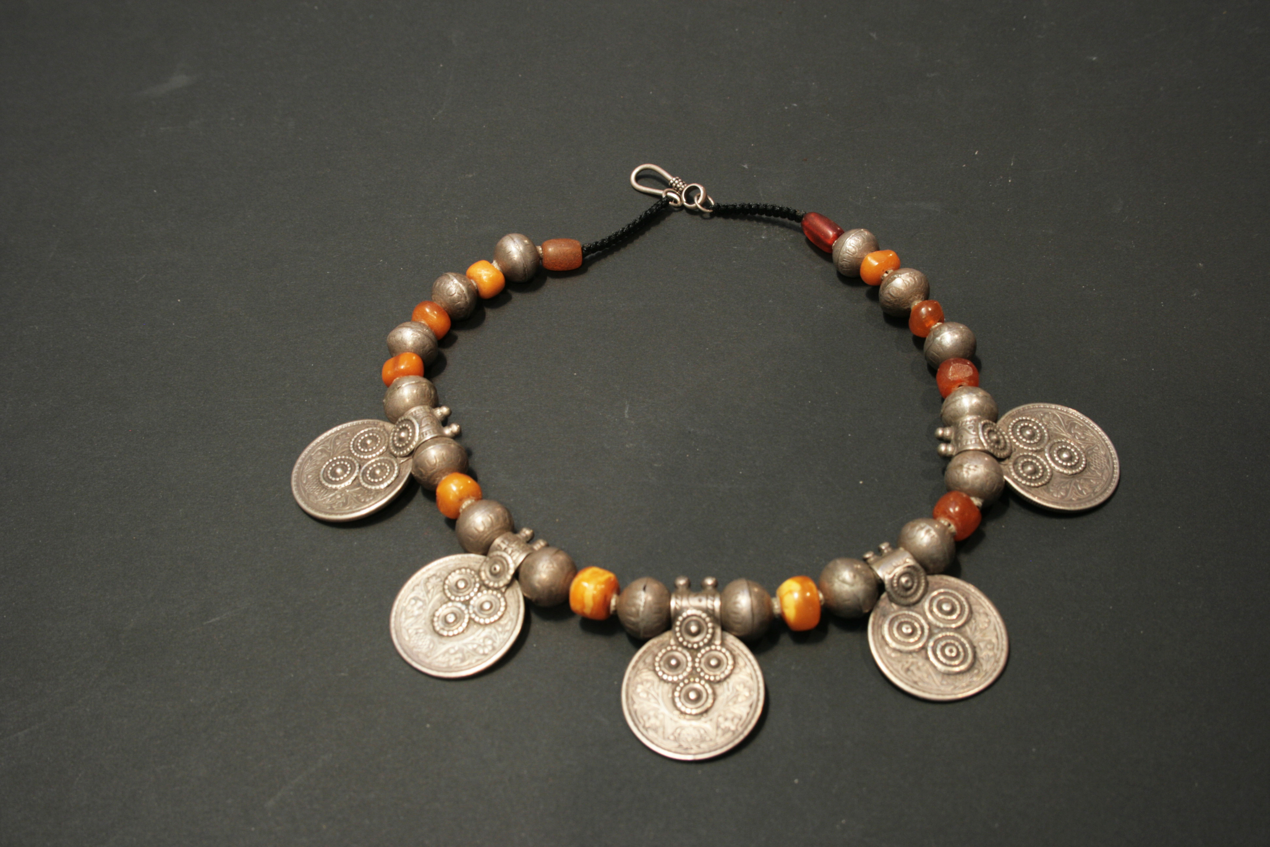 Tribal Tent designed coin necklace