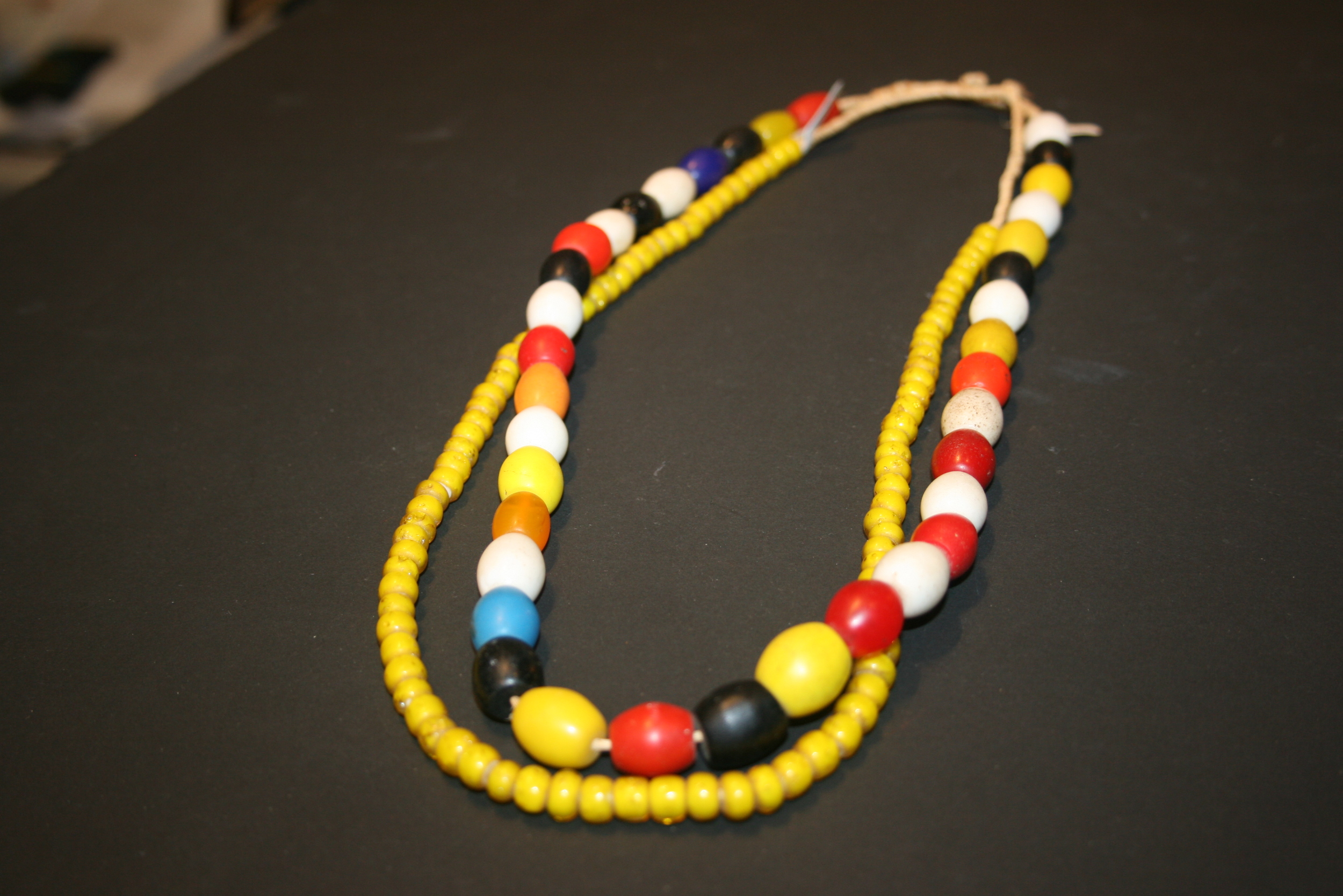 Assorted African glass beads