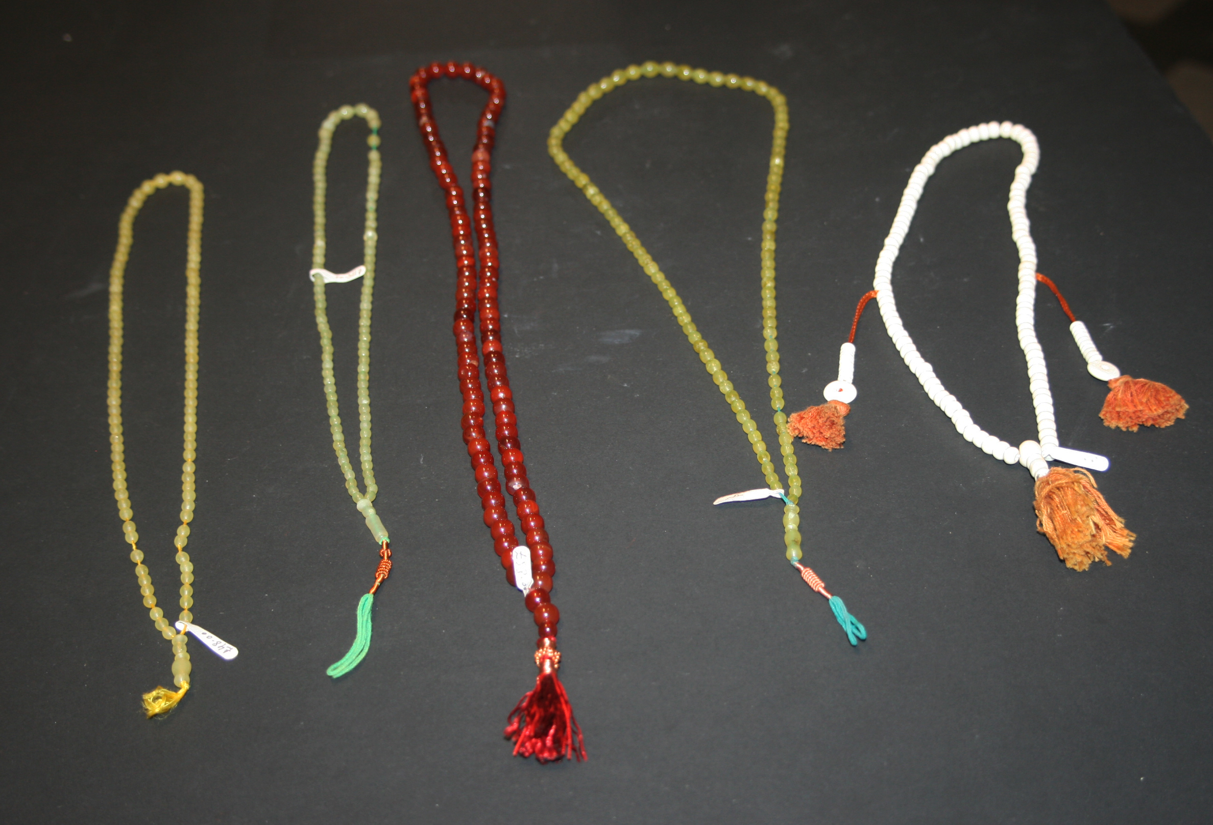 Assorted prayer beads from all over the world